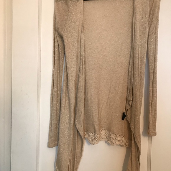 Sweaters - Cute cardigan with lace detailing!